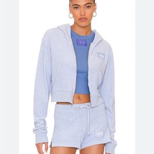 Boys Lie Terry Cloth Zip-Up Hoodie